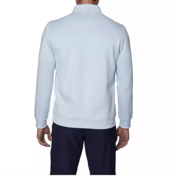 Hickey Freeman 1/4 Zip Pullover Light Blue Medium - Picture 2 of 9